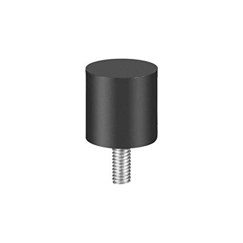 uxcell M4 Thread Rubber Mounts,Vibration Isolators,Cylindrical Shock Absorber with Studs 15mm x 15mm 4pcs - size: M4x15x15mm
