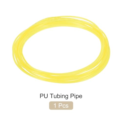 PU Air Tubing Hose, 6mm x 4mm Yellow, 12m/39.4FT, Industrial, Abrasion Resistant, High Toughness - color: Yellow, size: 6mm x 4mm x 12m