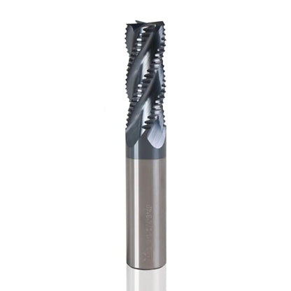 1/2" 4 Flute Roughing End Mill AlTiN Coated Carbide, 1Pcs - size: 1/2 in