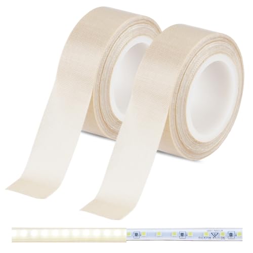 2PCS Light Dimming Tape 0.78inx32.8ft LED Light Strip Masking Tape - color: Beige