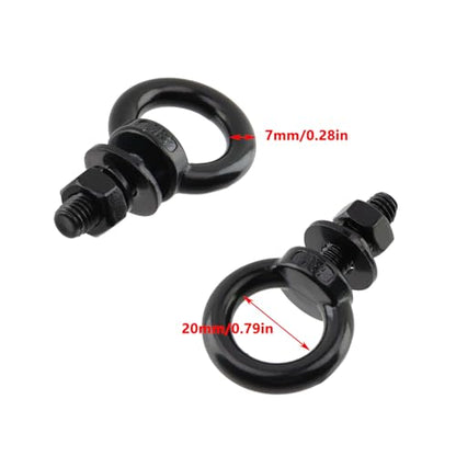 Antrader Lifting Shoulder Eye Bolts for Hang Tie Down Outdoor,M8 x 25mm - size: M8 x 25mm
