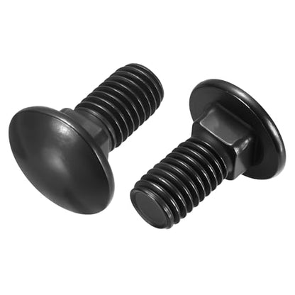 25Pcs 1/4"-20x5/8 Carriage Round Head Square Neck Bolt 304SS - color: Black, size: 1/4"-20x5/8"