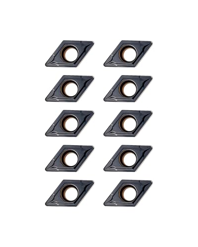 10Pcs DCMT11T308 DCMT32.52 Carbide Turning Inserts - size: DCMT 32.52 DCMT11T308 10pcs
