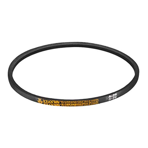 uxcell A-29 Drive V-Belts 29" Inner Length 13mm Width 8mm Thick JIS Standard A-Section Rubber Drive Industrial Transmission Belt - size: 29"