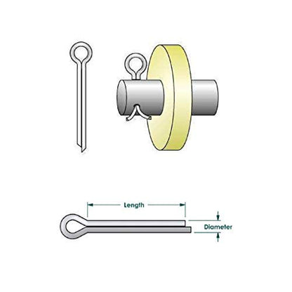 T.K.Excellent Hardware Pins 304 Stainless Steel Cotter Pins Fastener Assortment Kit Hitch Keeper Pin Clips Retaining Pins Straight Hairpins 230 Pcs