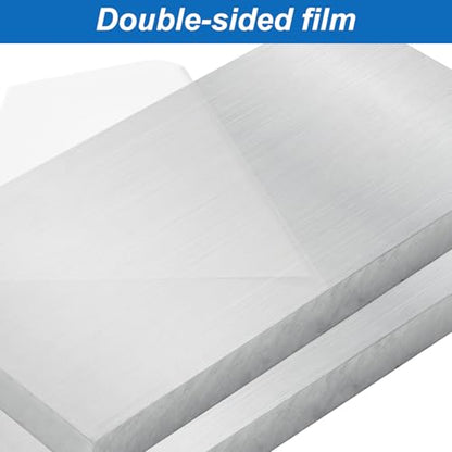 6061 Aluminum Sheet Metal 6 x 12 x 1Inch (25.4MM) Heat Treatable Rectangle Flat Plain 1.0 Inch Thickened Aluminum Plate Covered with Protective Film for Welding, Industrial