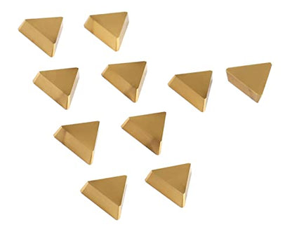 Accusize Industrial Tools TPG22 Wiper Carbide Inserts, TiN Coated, T-Shape, 10 Pcs/Box, 2127-1025x10 - size: TPG22 Wiper, T-Shape