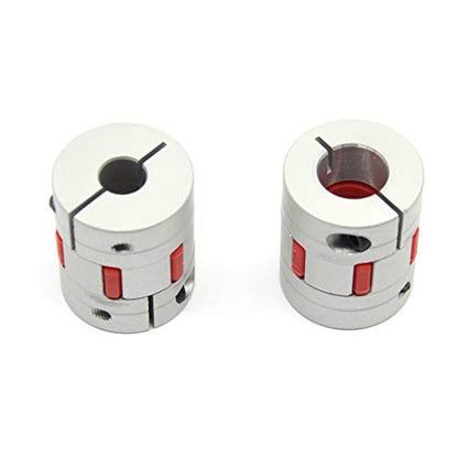 2PCS 8mm to 12mm Aluminium Plum Flexible Shaft Coupling D25 L30 8x12mm Connector Flexible Coupler for 3D Printer CNC Machine and Servo Stepped Motor（8x12mm） - style: 8-12mm