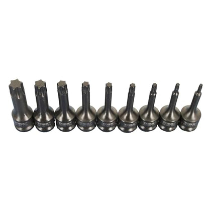 TEMO T55 3" Torx Star 6 Point Black Impact Bit Socket 1/2" Square Drive - size: T55