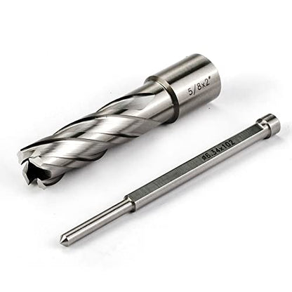 OSCARBIDE 5/8" x 2" HSS Annular Cutter 3/4" Weldon Shank Mag Drill Bit