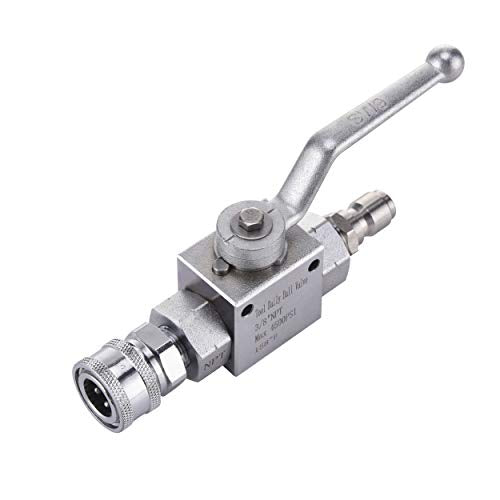Tool Daily High Pressure Washer Ball Valve Kit, 3/8 Inch Quick Connect