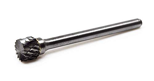 Benchmark Abrasives 1/8 Inch Cylinder Shape Double Cut Tungsten Carbide Die Grinder Bits Metal Deburring Tool Rotary Burr, 1/8 Inch Shaft, Engraving Tool for Woodworking Shaping Carving (SB - 51) - style: SB-51