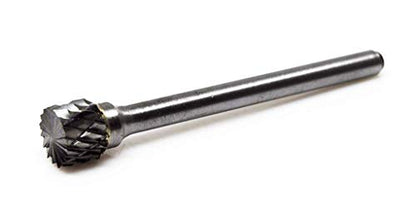 Benchmark Abrasives 1/8 Inch Cylinder Shape Double Cut Tungsten Carbide Die Grinder Bits Metal Deburring Tool Rotary Burr, 1/8 Inch Shaft, Engraving Tool for Woodworking Shaping Carving (SB - 51) - style: SB-51