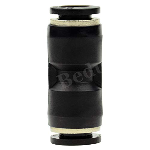 Beduan Pneumatic Push to Connect Fitting, 5/16" x 5/16" Tube OD Straight Quick Adapter Air Fitting （Pack of 10） - size: 5/16" Tube OD