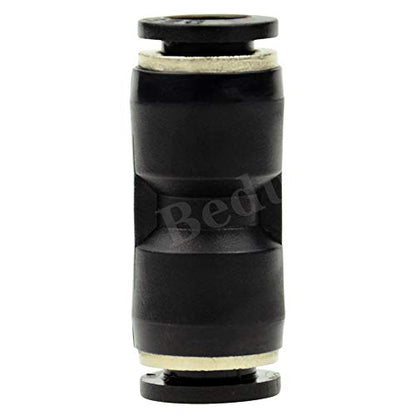 Beduan Pneumatic Push to Connect Fitting, 5/16" x 5/16" Tube OD Straight Quick Adapter Air Fitting （Pack of 10） - size: 5/16" Tube OD