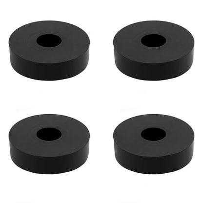 4 PCS Multi Purpose Rubber Spacer, 1-2/5" OD x 3/8" ID x 5/16" Thickness - size: 1-2/5" OD x 3/8" ID x 5/16" Thickness