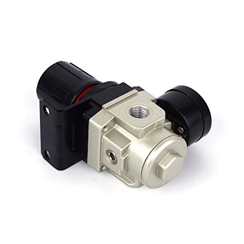 SNS AR3000-N02 Female Thread 1/4 NPT Air Pressure Regulator 0-150 PSI Adjustable,Bracket,Gauge - color: AR, size: 3000-N02