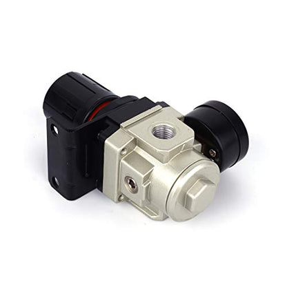 SNS AR3000-N03 Female Thread 3/8 NPT Air Pressure Regulator 0-150 PSI Adjustable,Bracket,Gauge - color: AR, size: 3000-N03