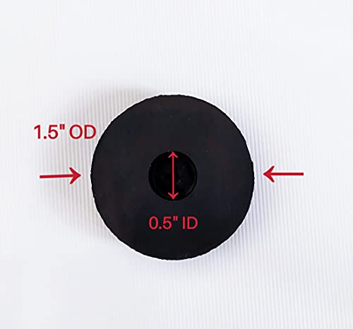 12 Pack 1.5" Rubber Isolation Feet Pads, Anti-Vibration Damping Washers - size: 1.5" OD,12PCS