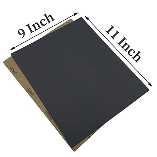 400 Grit Wet Dry Sandpaper, 15PCS 9x11 Inch Silicon Carbide Sanding Sheets - style: 400 Grit