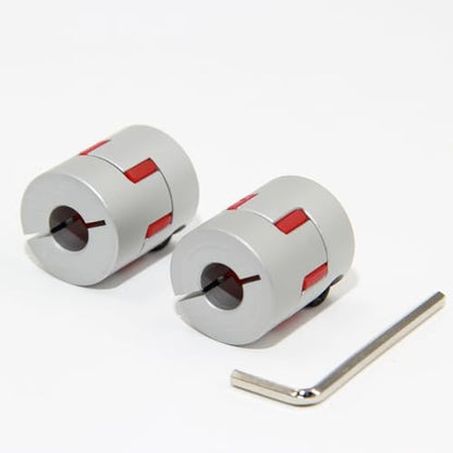 10mm to 10mm Bore Aluminium Plum Flexible Shaft Coupling Servo Stepper Motor Jaw D25xL30 Connector Flexible Shaft Couplers for 3D Printer/CNC Machine/DIY Encoder, 2pcs/Pack(10mmx10mm) - size: 10mmx10mm
