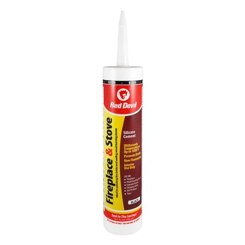 Red Devil 0466 Fireplace & Stove Repair Sealant, 10.1 oz. - size: 1 Pack