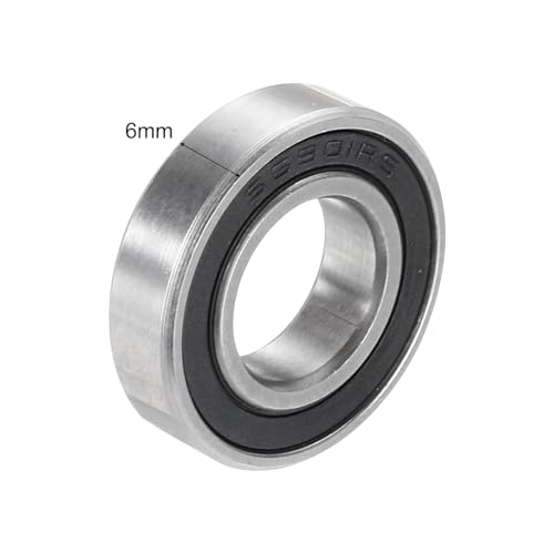 uxcell 2Pcs S6901-2RS Deep Groove Ball Bearings 12mm x 24mm x 6mm Double Sealed 440C Stainless Steel (ABEC3) - size: 12mm x 24mm x 6mm