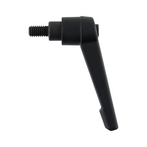 Clamping Lever Handles M6 x 10mm Push Button Ratchet Lever Male Threaded Stud Adjustable Handles Hand Knobs Rotating Screw Handles Bolts with Locking Lever -6pcs - size: M6 x 10mm