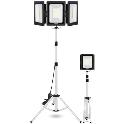 UFOND 21000LM LED Work Light with Stand, Foldable Worklight 3 Brightness - color: Black