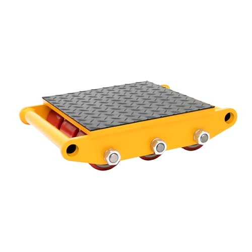 Car Dolly 15T 33000lbs Capacity Cargo Trolley 9 Rollen Machine Dolly Skate Machinery Mover Pallet Buster Trailer Dolly Furniture Dolly Motorcycle Dolly Heavy Duty Industrial Moving Equipment