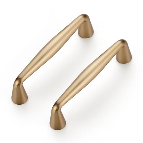 Ravinte Champagne Bronze Cabinet Handles Solid Handles,3 Inch,5 Pack - color: Champagne Bronze, size: 3 Inches Hole Center