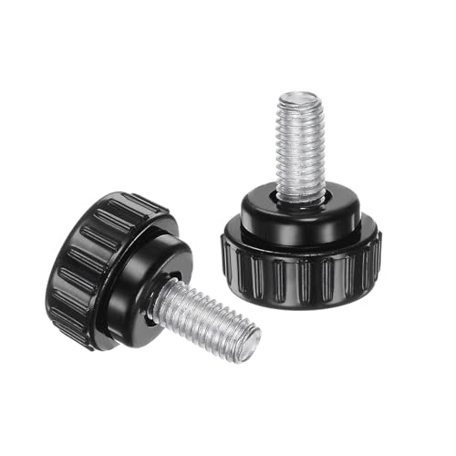 uxcell 8pcs Knurled Clamping Knobs M8 x 16mm Metric Male Thread 30mm Head - size: M8 x 16mm x 30mm