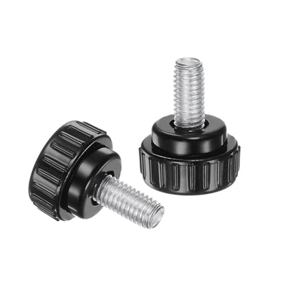 uxcell 8pcs Knurled Clamping Knobs M8 x 16mm Metric Male Thread 30mm Head - size: M8 x 16mm x 30mm