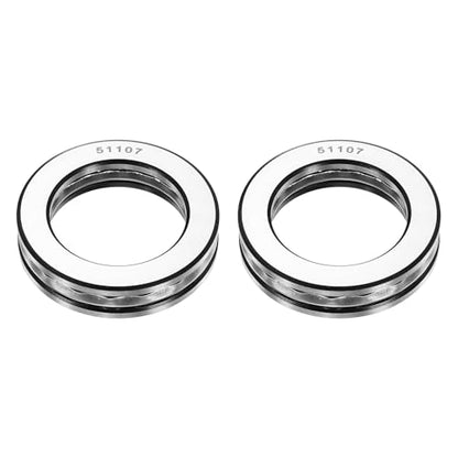 uxcell 2Pcs Thrust Ball Bearings, 35mm Bore 52mm OD 12mm Thick 51107 ABEC5 - size: 51107 35mm x 52mm x 12mm