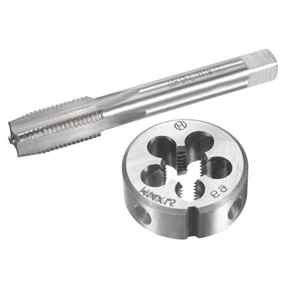 M14x1.5mm Metric Tap and Die Set,Machine Thread Screw Tap with Round Threading Die,Tap & Die Kit for Nut Screw Bolt Thread Repair - size: M14x1.5mm