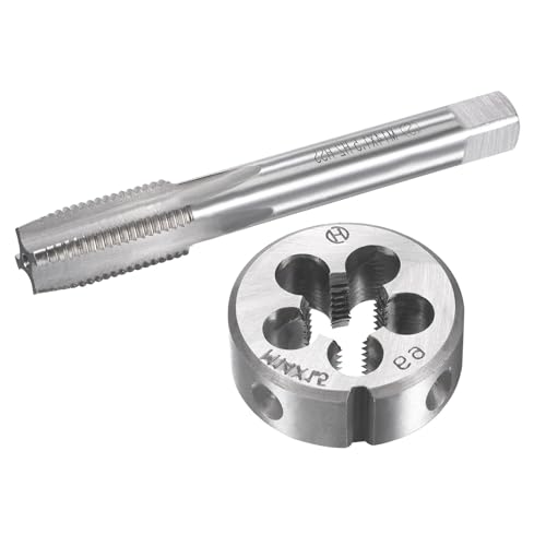 M14x1.5mm Metric Tap and Die Set,Machine Thread Screw Tap with Round Threading Die,Tap & Die Kit for Nut Screw Bolt Thread Repair - size: M14x1.5mm