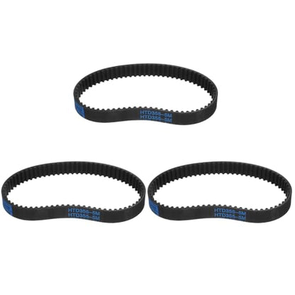uxcell 3pcs HTD-5M Rubber Timing Belt 71 Teeth, 355mm Pitch Length x 15mm Width x 3.6mm Height, Closed Loop Pulley Timing Belt - size: 355mm