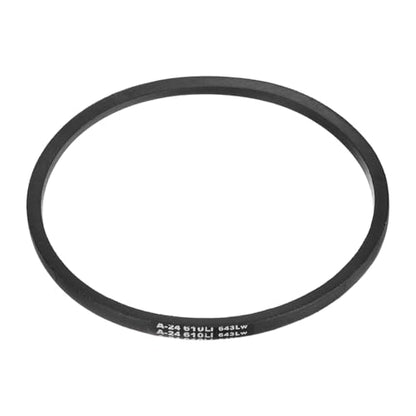 uxcell 5Pcs A24 Classic Wrapped Rubber V-Belt, 26" Lo x 0.51" W x 0.32" H - size: A24