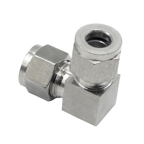 Stainless Steel Compression 90 Degree Elbow 12mm OD x 12mm OD 2pcs - size: 12mmx12mm OD