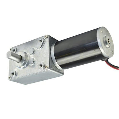 CHANCS Reversible Worm Gear Motor 12V 8mm Shaft 28RPM Reduction Motorized Gearbox Motor for Curtain Machine,Advertising Equipment - size: 28RPM