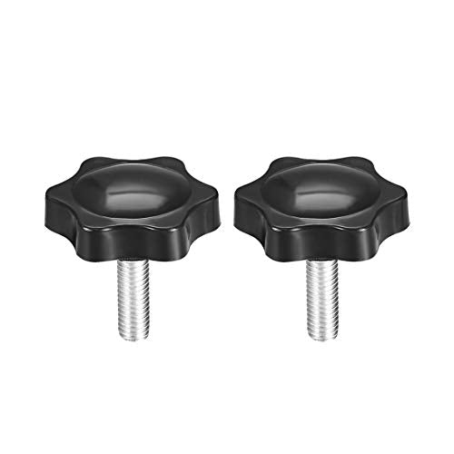 uxcell Clamping Handle Screw Knobs Handle Star Knob M6 x 20mm Male Thread 2pcs - size: M6x20mm