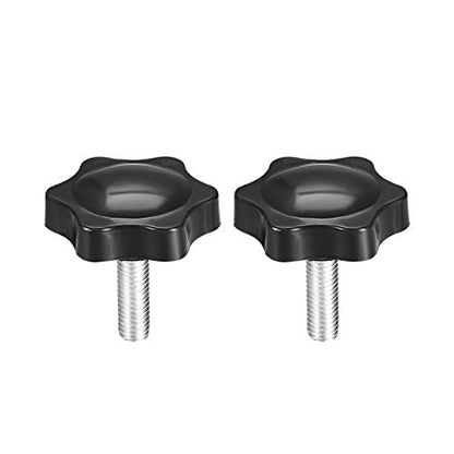 uxcell Clamping Handle Screw Knobs Handle Star Knob M6 x 20mm Male Thread 2pcs - size: M6x20mm