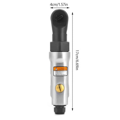 Mini Air Ratchet Wrench, Small Size and Light Weight 1or4in Threaded Connector, Very Low Vibration for Long Hours of Work, Support Forward and Reverse Rotation, Three Gears (1/4