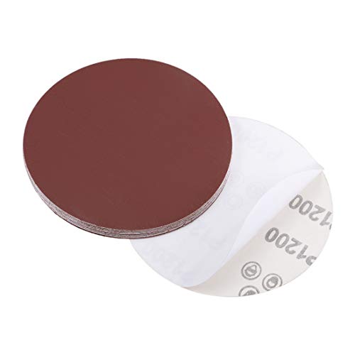 uxcell 5-Inch PSA Sanding Disc Aluminum Oxide Adhesive Back Sandpaper 1200 Grit 15 Pcs - style: 1200 Grit