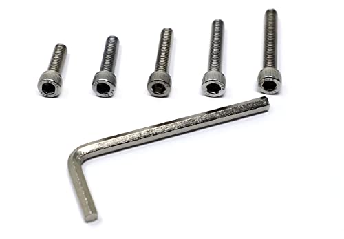 iexcell 25 Pcs M6 x 20/25/30/35/40mm Thread Pitch 1 mm Stainless Steel 304 Hex Socket Head Cap Screws Bolts Assortment Kit - size: M6 x 20/25/30/35/40mm
