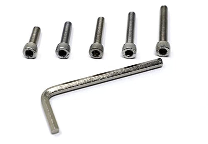 iexcell 25 Pcs M6 x 20/25/30/35/40mm Thread Pitch 1 mm Stainless Steel 304 Hex Socket Head Cap Screws Bolts Assortment Kit - size: M6 x 20/25/30/35/40mm