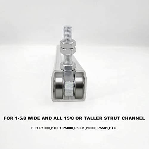CNQLIS 4 Wheel Trolley Assembly Roller Trolley, Silent M10 Bolt and Nuts - style: Silent Trolley