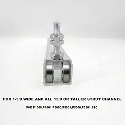 CNQLIS 4 Wheel Trolley Assembly Roller Trolley, Silent M10 Bolt and Nuts - style: Silent Trolley