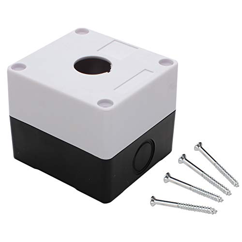 Single Push Button Switch Control Enclosure Box 22mm Push Button Hole Dustproof Water Resistant - ABS Junction Box for Momentary Emergency Switch RV Accessories - 10 Pack - size: 10 Pack, style: Single Push Button Hole JL-BX1