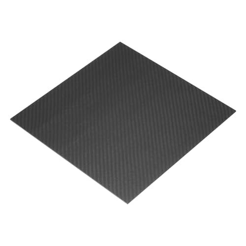 MECCANIXITY 3K Carbon Fiber Plate Panel Sheets, 240 x 240 x 2mm Carbon Fiber Board Plate Matte Twill Weave Panel Sheets Flexible for RC Aircraft, Model Car, Auto Parts - size: 240 x 240 x 2mm/9.45 x 9.45 x 0.08 inches